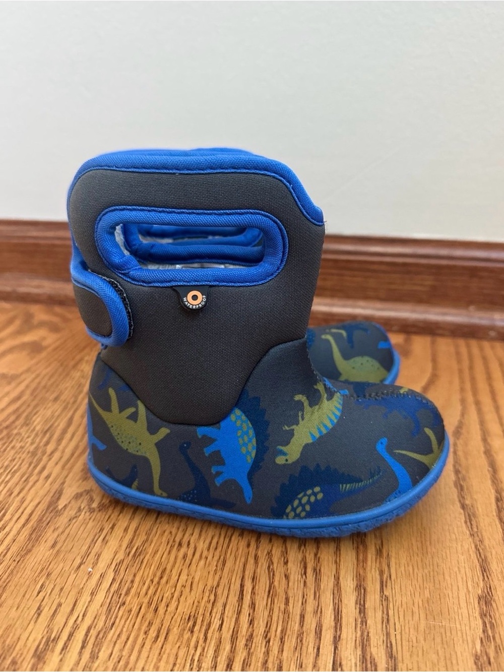 Baby Bogs Boots Toddler Size 7 Dinos Blue/Gray